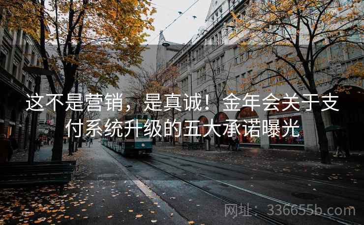 这不是营销，是真诚！金年会关于支付系统升级的五大承诺曝光