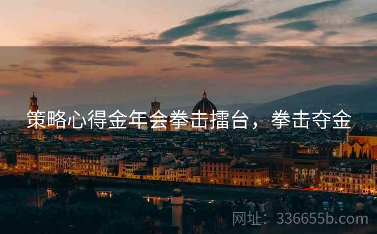 策略心得金年会拳击擂台，拳击夺金
