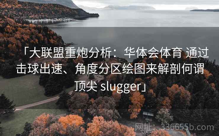 「大联盟重炮分析：华体会体育 通过击球出速、角度分区绘图来解剖何谓顶尖 slugger」