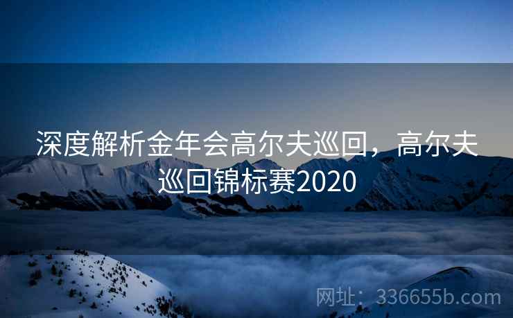 深度解析金年会高尔夫巡回，高尔夫巡回锦标赛2020